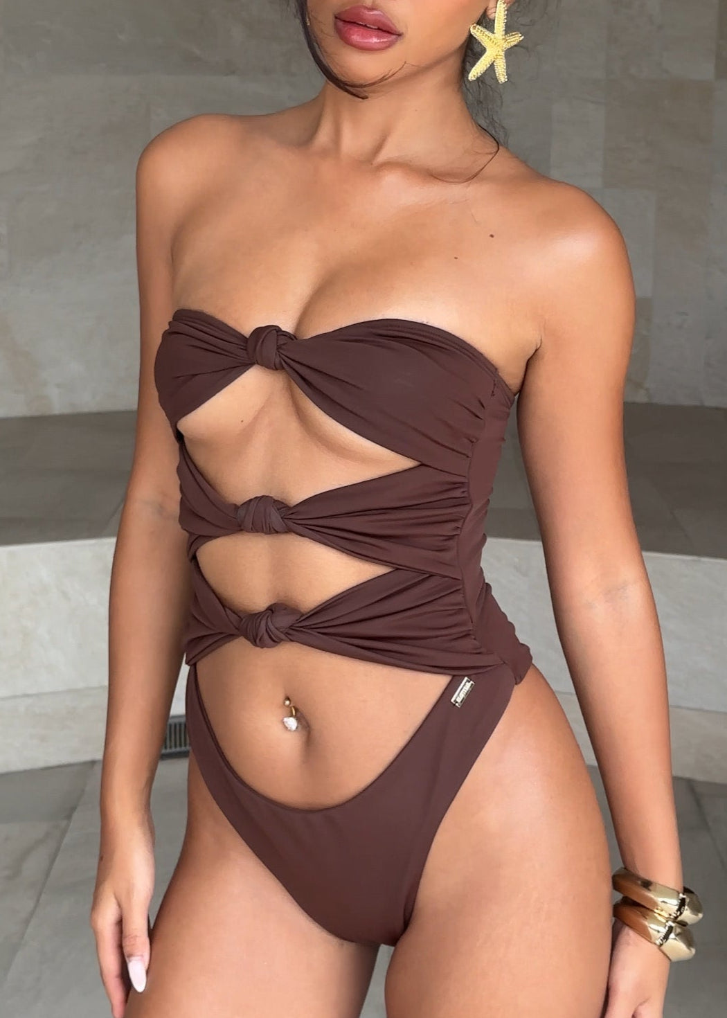 KNOTTY ONE PIECE - Cocoa