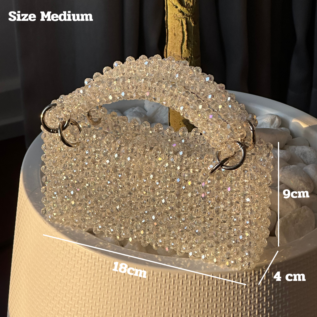 Crystal beaded bag - Midnight