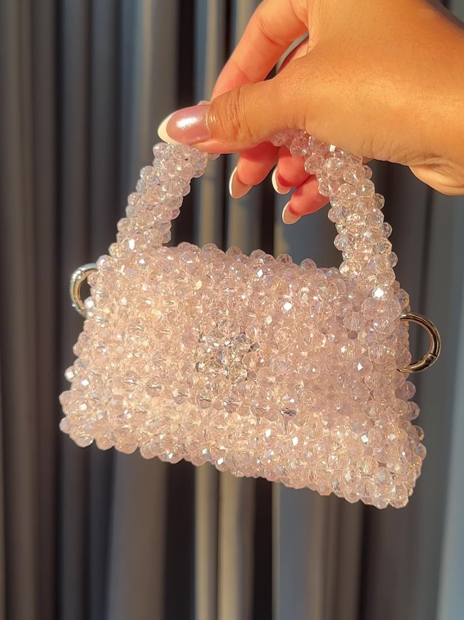 Crystal beaded bag - Sakura